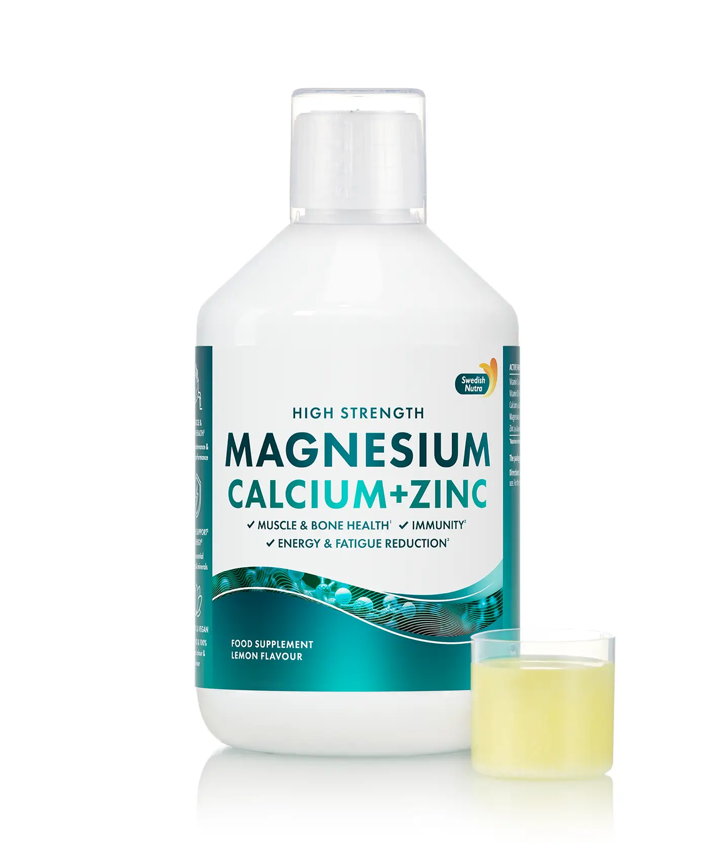 CAL MAG Lichid – Calciu Magneziu Zinc Vitamina D3 Vitamina C – Produs Vegan