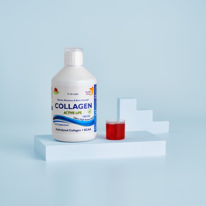 Colagen Lichid Hidrolizat Tip 1, 2 și 3 Active Life cu 5000mg + BCAA + Aminoacizi + Acid Hialuronic + Vitamina C, B5, B6 Colagen Lichid Hidrolizat Tip 1, 2 și 3 Active Life cu 5000mg + BCAA + Aminoacizi + Acid Hialuronic + Vitamina C, B5, B6