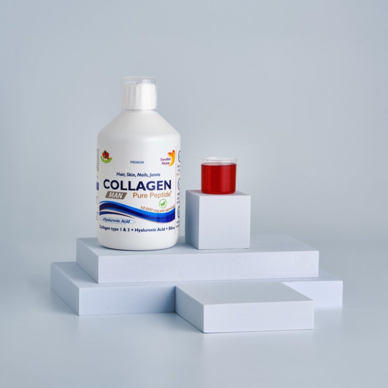 Colagen MAN - Formula pentru Barbati cu Colagen Lichid Hidrolizat Tip 1 si 3 cu 10000Mg + 9 Ingrediente Active Colagen MAN - Formula pentru Barbati cu Colagen Lichid Hidrolizat Tip 1 si 3 cu 10000Mg + 9 Ingrediente Active