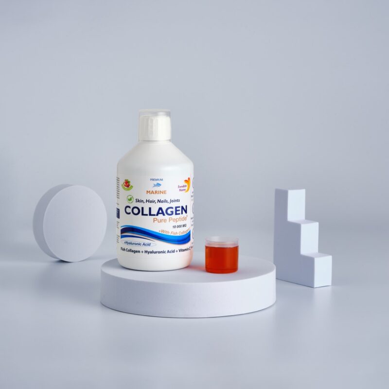 Colagen Marin Lichid Hidrolizat cu 10.000mg + Acid Hialuronic + Biotina + Vitamine