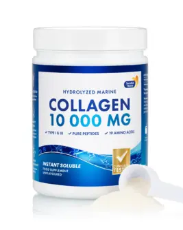 Fish Colagen Hidrolizat Pulbere Tip 1 și 3 cu 10.000mg – Super Concentrat – 300g