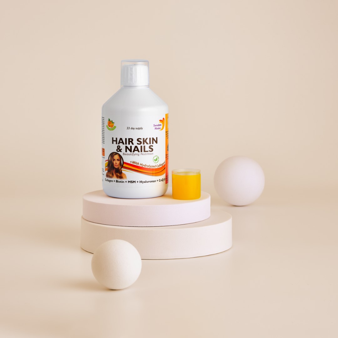 Hair Skin & Nails – Formulă pentru Păr, Piele, Ten și Unghii cu Colagen Lichid Hidrolizat și 27 Ingrediente Hair Skin & Nails – Formulă pentru Păr, Piele, Ten și Unghii cu Colagen Lichid Hidrolizat și 27 Ingrediente