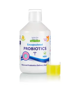 Probiotic Lichid – Complex cu Bifidobacterium lactis + Vitamina C + L-glutamină – Produs Vegan – Sticlă cu 500 ml