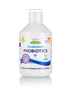 Probiotic Lichid – Complex cu Bifidobacterium lactis + Vitamina C + L-glutamină – Produs Vegan – Sticlă cu 500 ml