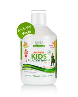 Super Kids Multivitamine Lichide pt Copii – 500ml - Ambalaj Vechi