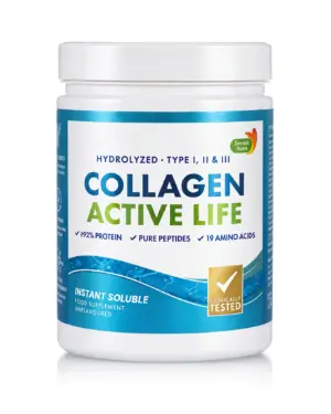Colagen Hidrolizat Pulbere Tip 1, 2 și 3 Active Life cu 10.000 Mg - 300 g