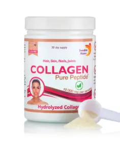 Colagen Hidrolizat Pulbere Tip 1 și 3 cu 10.000 mg la Doza Zilnică – Cutie cu 300 g
