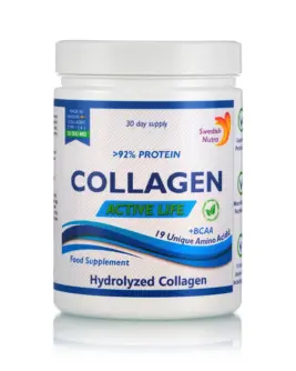 Colagen Hidrolizat Tip 1, 2 și 3 Active Life – Pulbere cu 10.000 Mg per Doză Zilnica – Super-Concentrat – Cutie cu 300 g