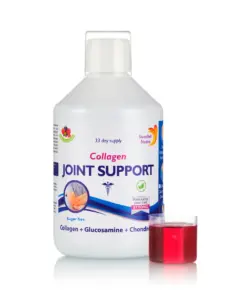 Colagen Lichid Hidrolizat Tip 1, 2 si 3 JOINT SUPPORT cu 5000 mg + Glucozamină + Condroitină + MSM + Turmeric + Ceai Verde + Vitamina C, B12, D3