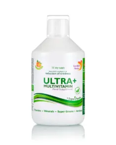 Ultra+ Detox Multivitamine Lichide cu 63 Ingrediente: Super Verdeturi + Vitamine + Minerale + Aminoacizi – 500ml