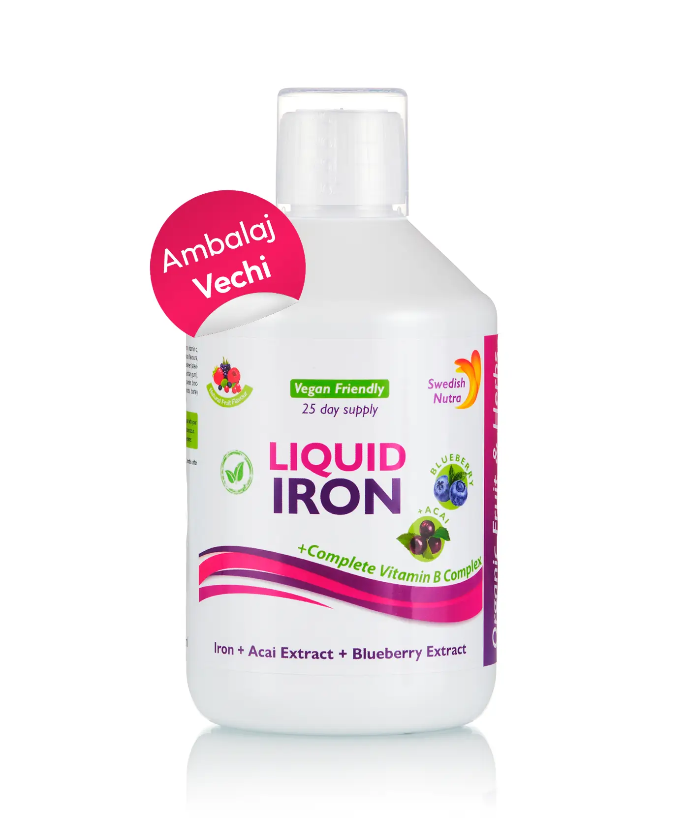 Fier Lichid – Complex cu 15 Ingrediente Active - Ambalaj Vechi