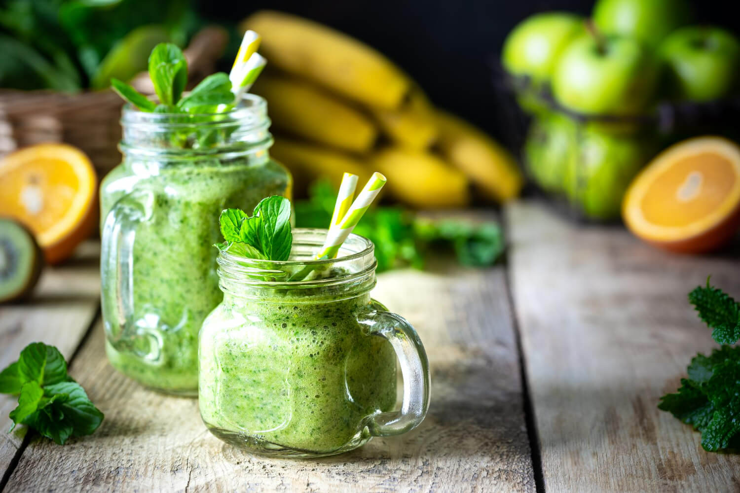 smoothie verde cu colagen smoothie verde cu colagen