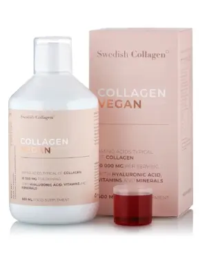 Colagen Vegan Lichid cu 10.000 mg + Acid Hialuronic + Biotină + MSM + Zinc + Siliciu + Seleniu + Vitamine – 500 ml