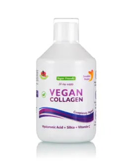 Colagen Vegan Lichid cu 5000 mg + Acid Hialuronic + Biotina + MSM + Aminoacizi + Vitamina C, D si E – sticla cu 500 ml