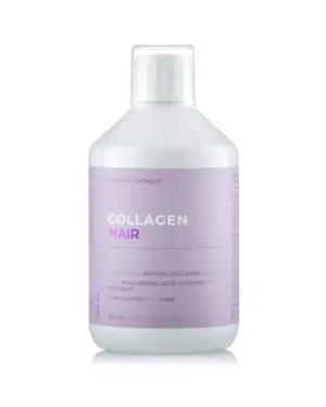 Colagen Hair - Formula Speciala pentru Par - Lichid, Hidrolizat Tip 1 si 3 cu 2500 mg (din Peste) + Acid Hialuronic 100 mg + Retinol 800 mcg + Biotina 5000 mcg + Ashwagandha 100 mg + Coenzima Q10 + MSM + Siliciu + Zinc + Vitamine - 500 ml - Image 2