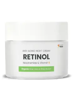 Crema de Noapte cu Retinol, Niacinamide, Colagen Vegan, Vitamina E, Unt de Shea, Aloe Vera, Ulei de Buriti, Ulei de Amarant, 50ml – Swedish Skincare