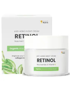 Crema de Noapte cu Retinol, Niacinamide, Colagen Vegan, Vitamina E, Unt de Shea, Aloe Vera, Ulei de Buriti, Ulei de Amarant, 50ml – Swedish Skincare