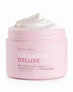 Crema de zi cu Retinol Gama Colagen Deluxe imbunatatita cu Retinol, Acid Hialuronic, Colagen Marin, Vitamina E, Unt de Shea, Ulei de Jojoba, Aloe Vera - 50 ml