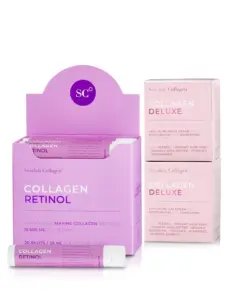 Pachet Retinol Power cu Colagen Retinol 20 Fiole + Pachet Creme Retinol Zi si Noapte