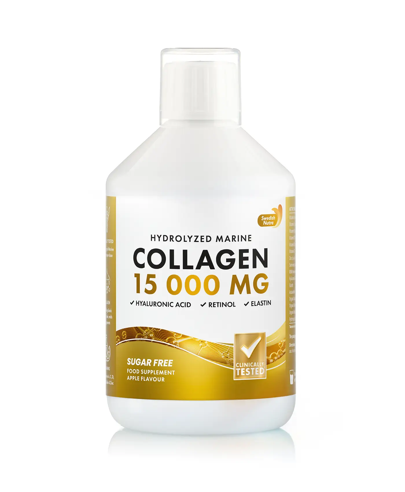 Colagen Hidrolizat Lichid 15 000 Mg Tip 1 si 3 Super Concentrat 500 ml