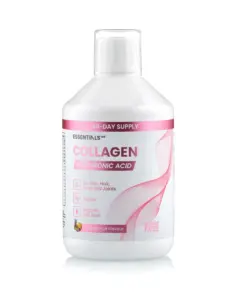 Colagen Hidrolizat Lichid 2500 mg cu Retinol + Acid Hialuronic 20 mg + Zinc 10 mg + Coenzima Q10 + Vitaminele C, B5, B7, E – Sticla