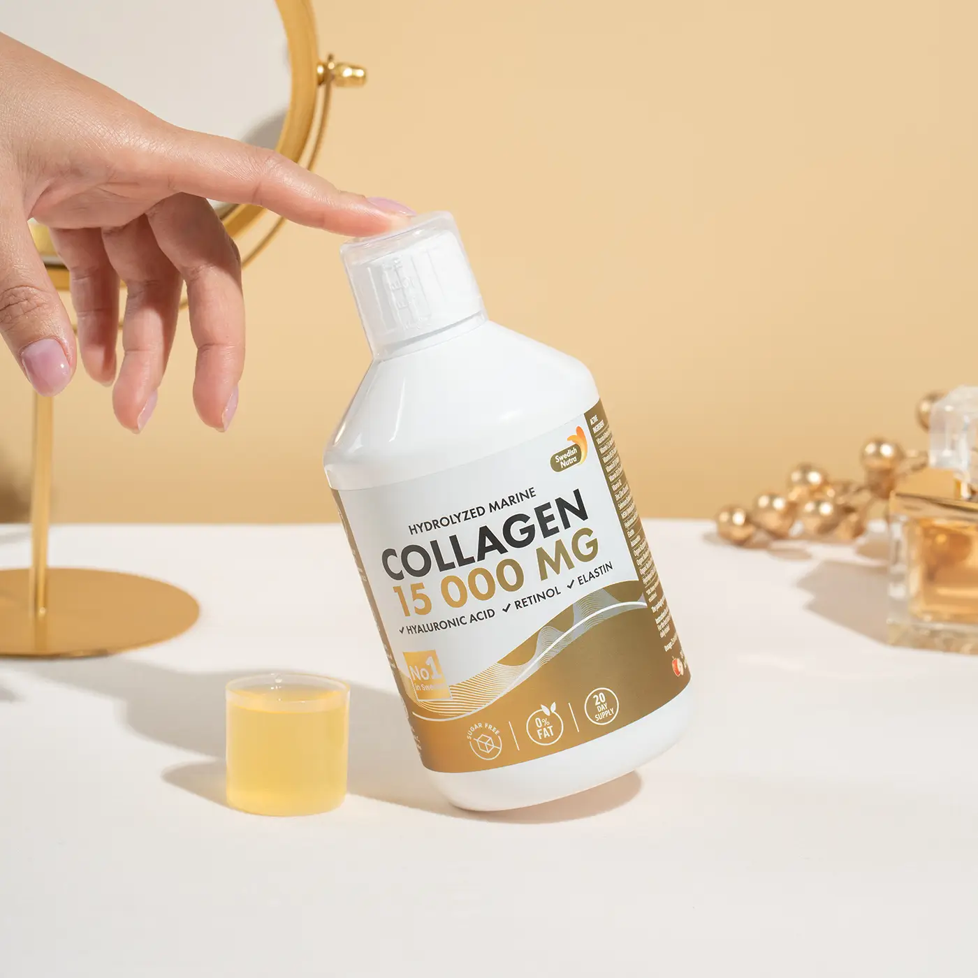 Collagen 15000 Sticla 500 Colagen Hidrolizat Lichid 15 000 Mg - Sticla cu 500 ml