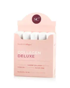 Colagen Deluxe 10 Shots Travel Pack – Colagen Marin Hidrolizat Lichid cu 12.500 mg la doza zilnica - Cutie