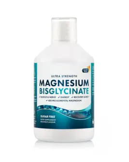 Magneziu 4000 Gluconat + Bisglicinat cu Vitaminele C + D3 + Aminoacizii Teanina, Tirozina si Triptofan pentru Claritate Mentala, Somn, Muschi, Oase si Echilibru Interior – 500 ml
