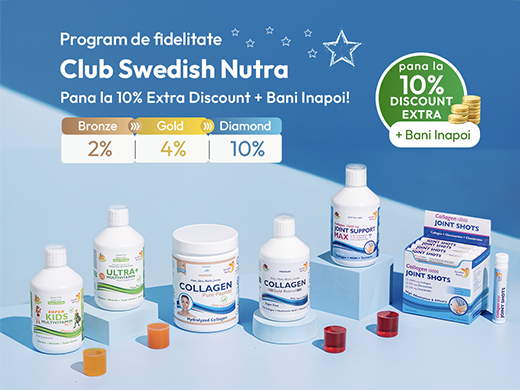 Clienta Swedish Nutra care beneficiaza de reduceri prin programul de fidelizare