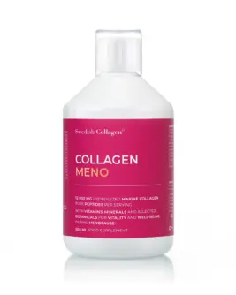 Colagen Meno - Colagen Marin Hidrolizat Lichid Tip 1 si 3 cu12.000 mg + Mix de Plante pentru Menopauza + Vitamine si Minerale - 500 ml