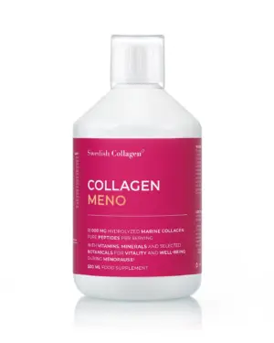 Colagen Meno - Colagen Marin Hidrolizat Lichid Tip 1 si 3 cu12.000 mg + Mix de Plante pentru Menopauza + Vitamine si Minerale - 500 ml
