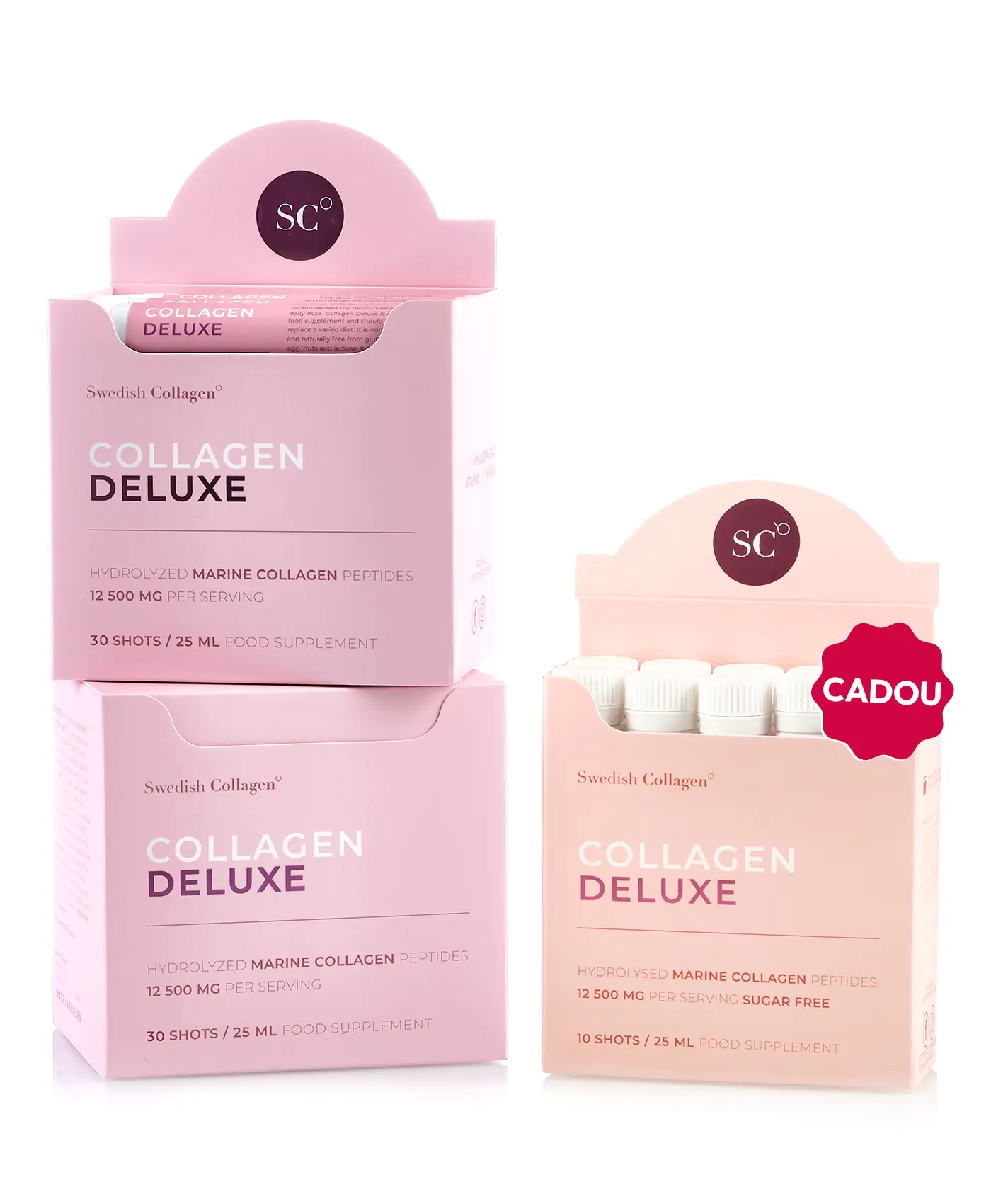 Pachet Deluxe Premium - 2 cutii × Collagen Deluxe 30 Shots + Cadou Travel Pack 10 Shots