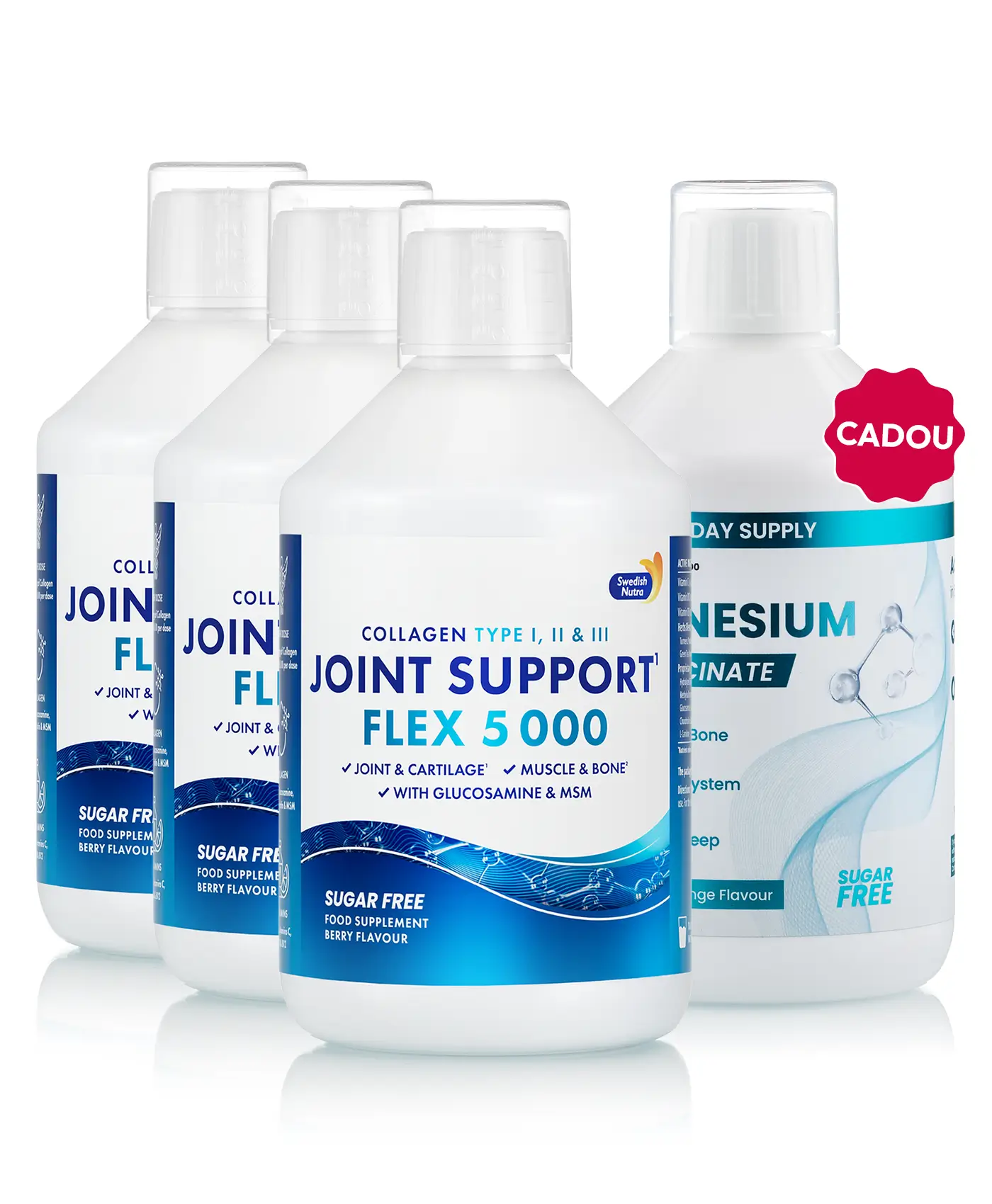 Pachet Mobilitate - 3 sticle × Joint Support Flex + Cadou Magneziu Essentials 500 ml